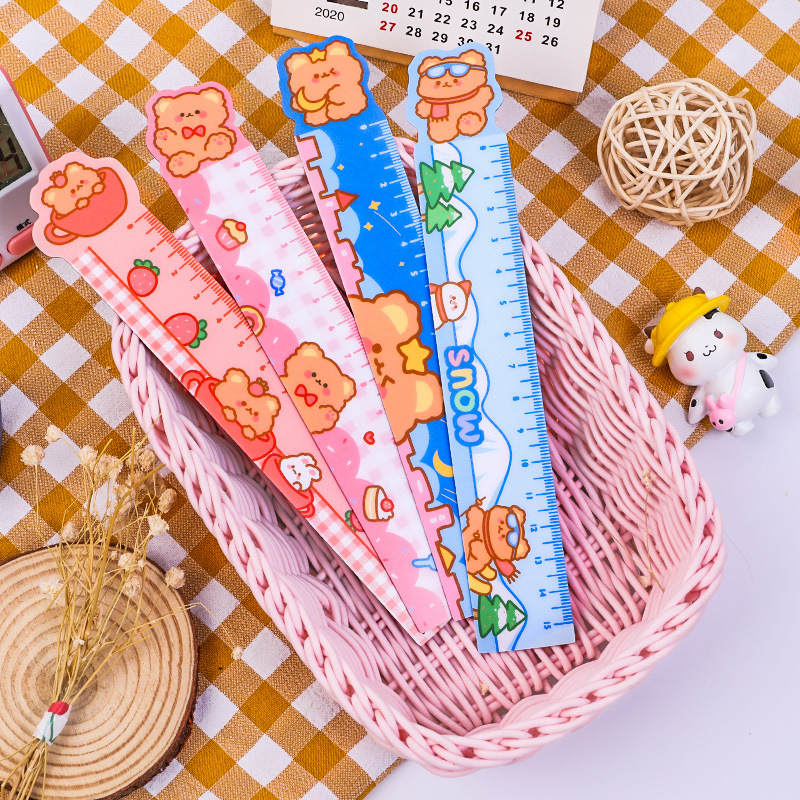 Thước Họa Tiết Hoạt Hình, Kích Thước 15cm