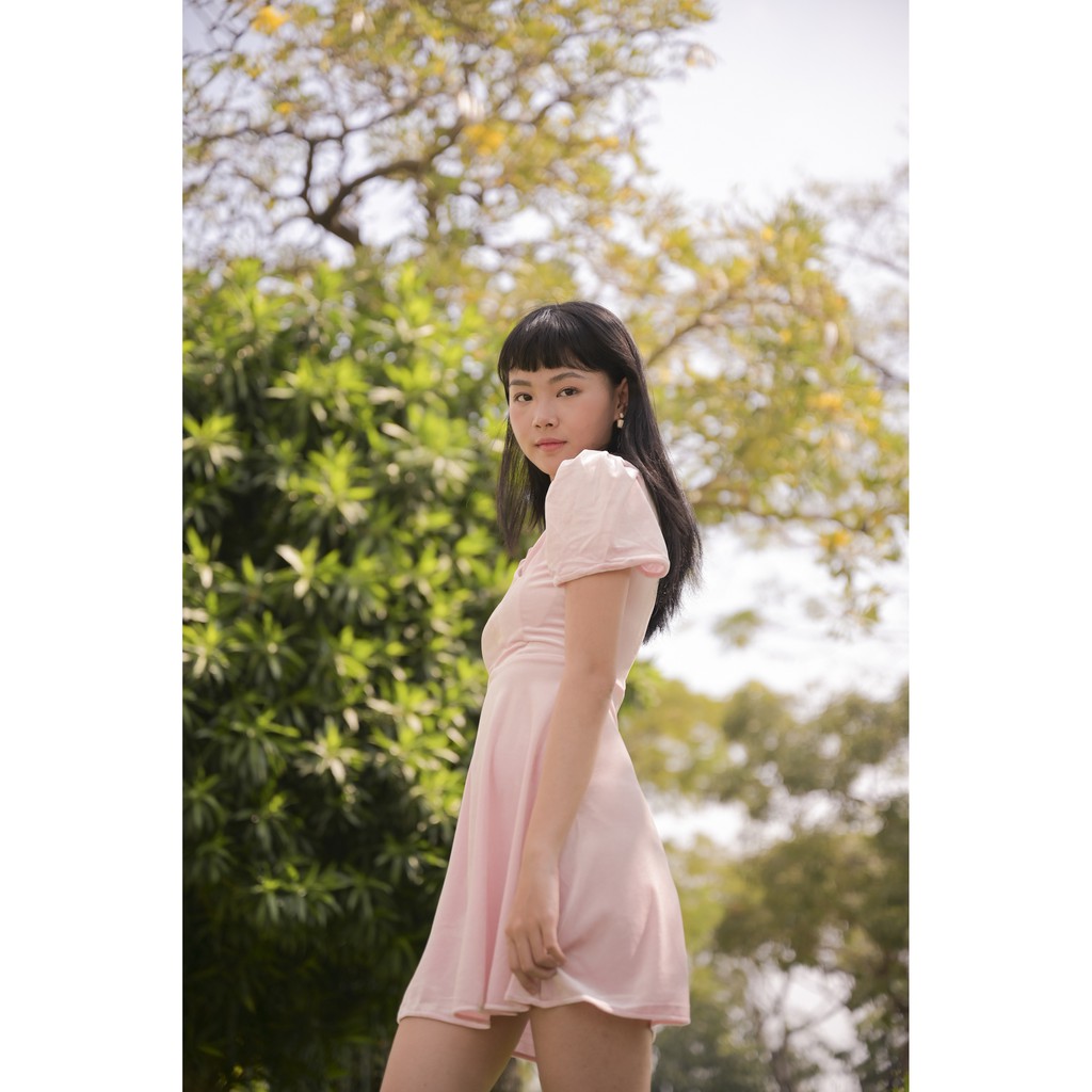 [ Miều ] Đầm nhung cổ V Carolyn Dress
