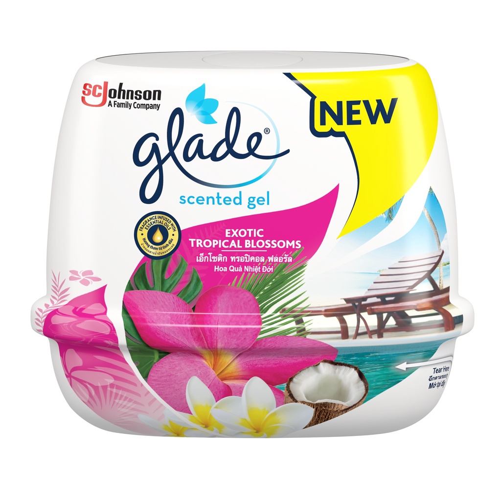Sáp Thơm Để Phòng, xe hơi Khử Mùi Glade 180gr Thái Lan