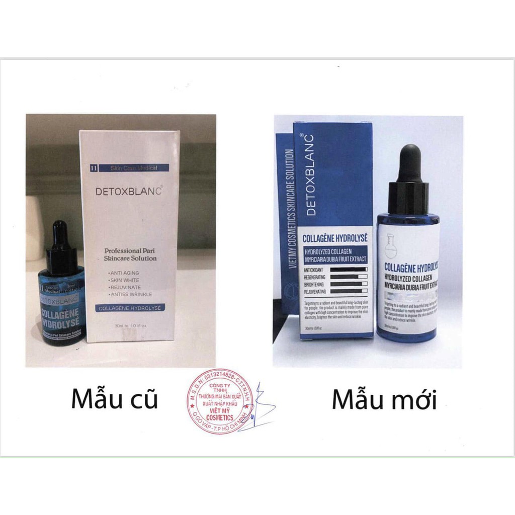 [chính hãng 100%]serum collagen detox blanc mẫu mới 2022