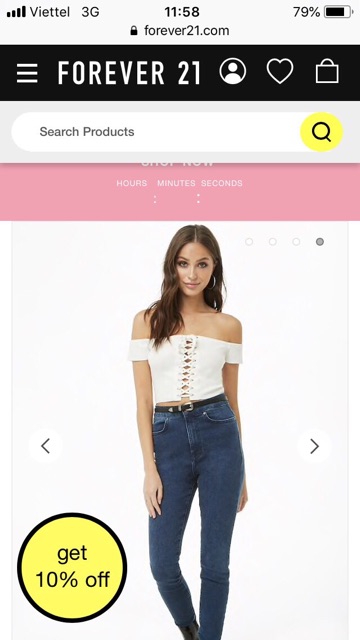 Áo croptop đan ngực F21 vnxk