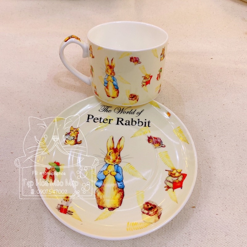 Set trà thỏ petter sứ xương