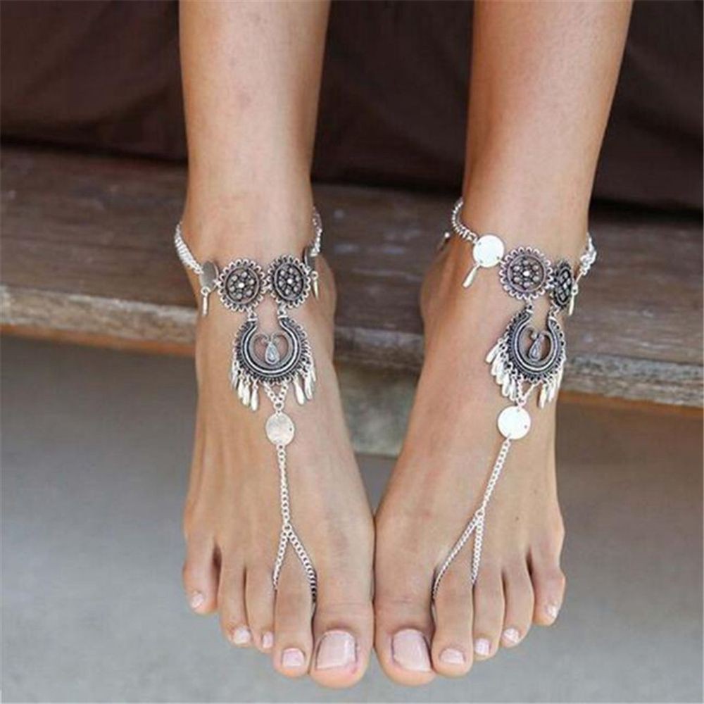 Beach Sandal Anklet Bracelet Chain Barefoot | BigBuy360 - bigbuy360.vn