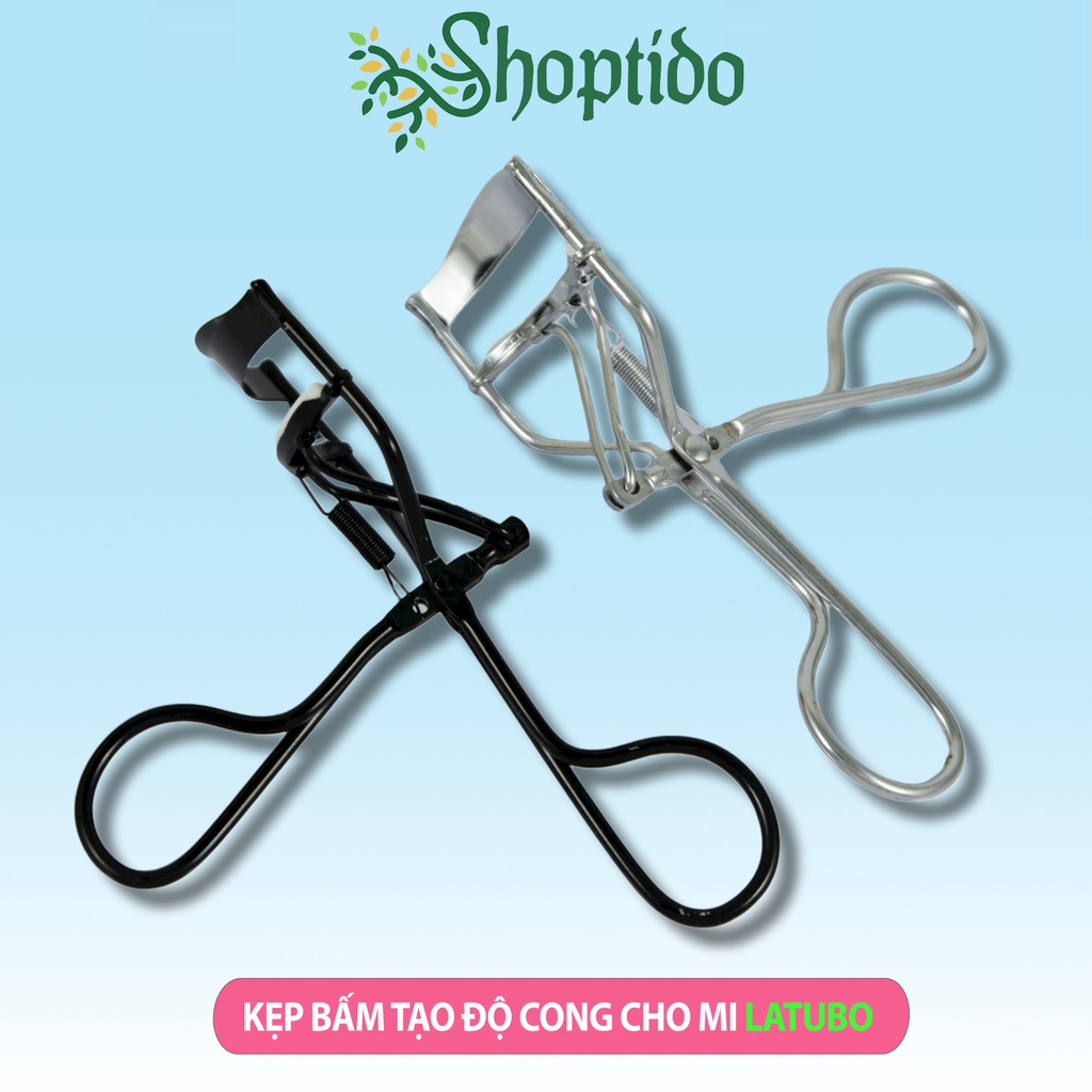 Kẹp bấm mi có răng cưa chất liệu thép không gỉ, mi cong tự nhiên tơi LATUBO Eye Lash Culer NPP Shoptido