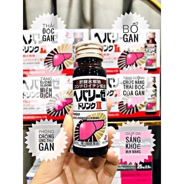 Nước uống bổ gan Nhật Bản Zeria Hepalyse II và Hi Plus