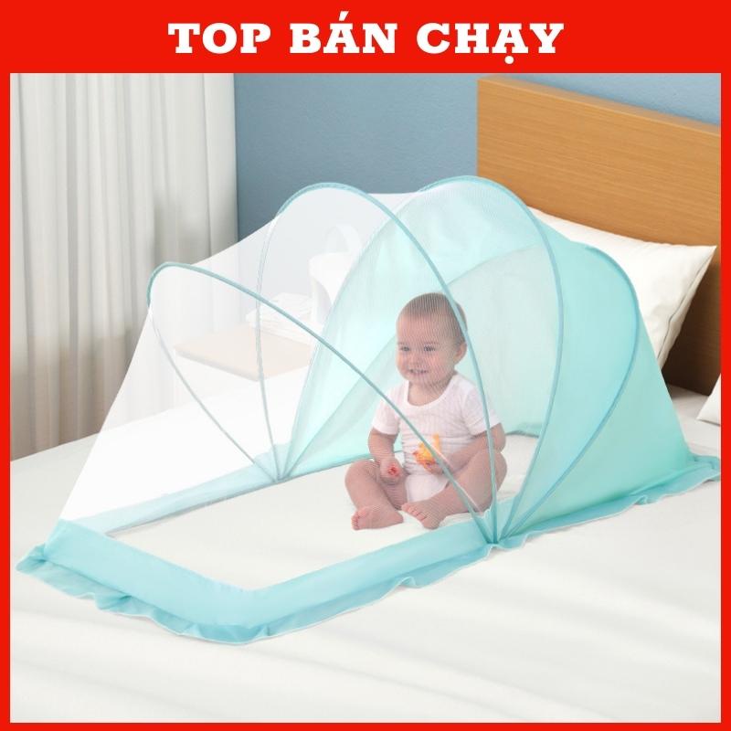 Màn chụp cho bé tự bung gấp gọn chống muỗi - Mùng chụp tự bung cho bé nhỏ, lớn, sơ sinh che ánh sáng