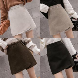 Chân váy len ngắn lưng cao thiết kế thanh lịch cho phái nữ