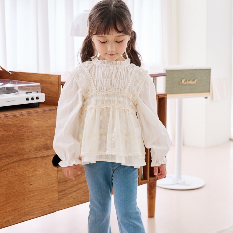 Áo gile ren Hàn cho bé gái BEB3VS101