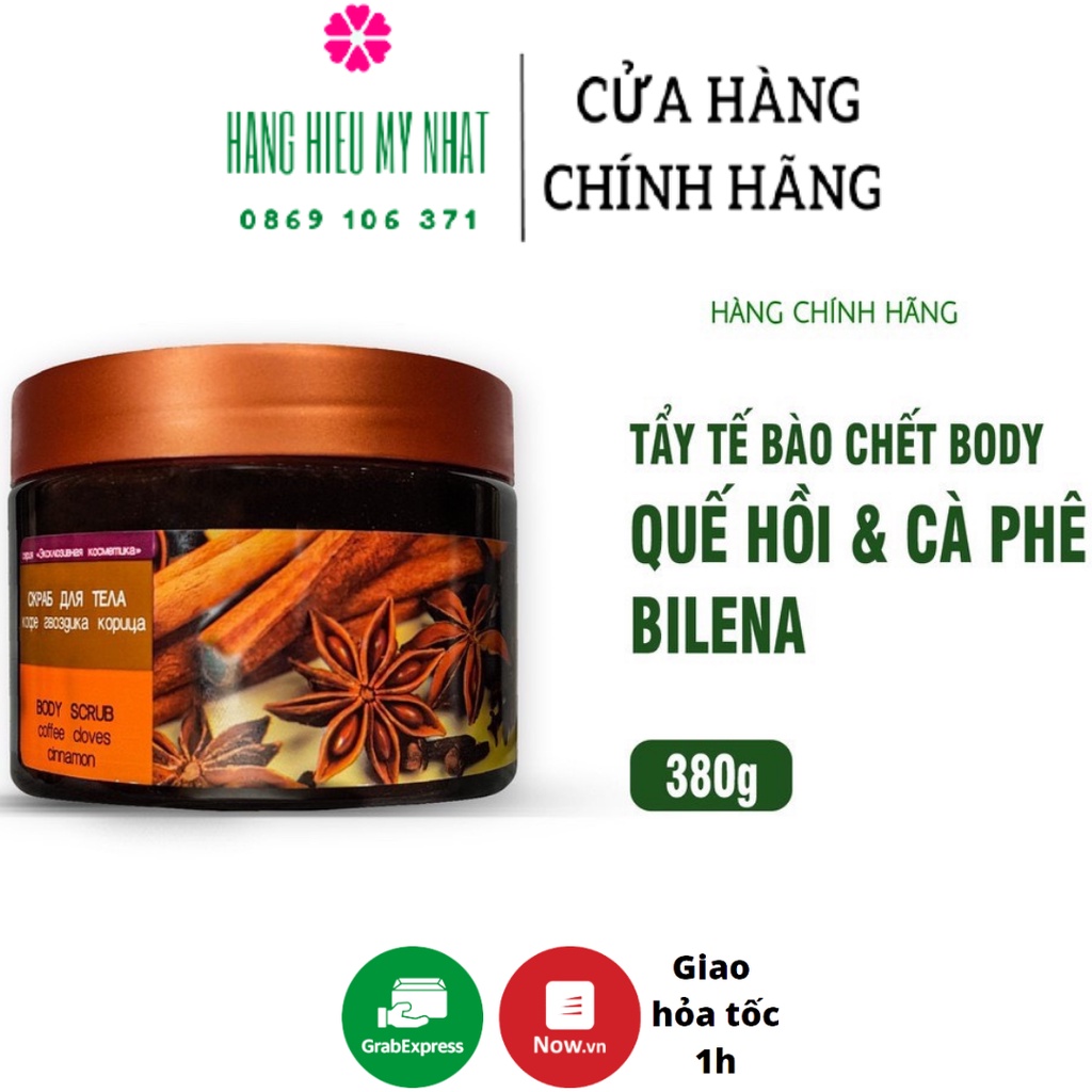 Tẩy da chết body quế hồi cafe của Nga