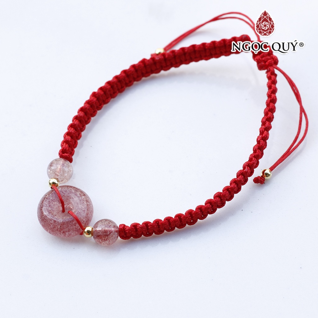 Vòng thắt dây đỏ đồng điếu TA dâu - Ngọc Quý Gemstones