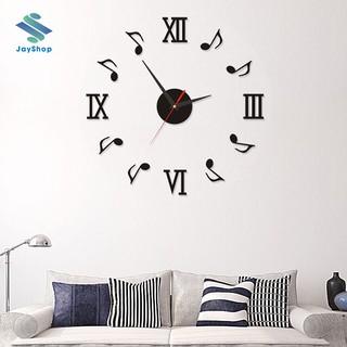 ĐỒNG HỒ TREO TƯỜNG DIY NỐT NHẠC LA MÃ ( TẶNG KÈM PIN AA)