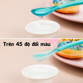 Set 2 muỗng - thìa báo nóng đổi màu theo nhiệt độ cho bé ăn dặm