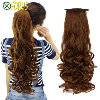 Tóc giả cột xoăn dài ❤️FREESHIP❤️ cột tóc giả nữ, buộc tóc giả, đuôi buộc tóc giả, tóc cột đuôi ngựa Sỉ 40k