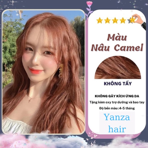 Thuốc nhuộm tóc Nâu Tây , Nâu Trà Sữa tặng găng tay mũ chùm oxi trợ nhuộm | Yanzahair