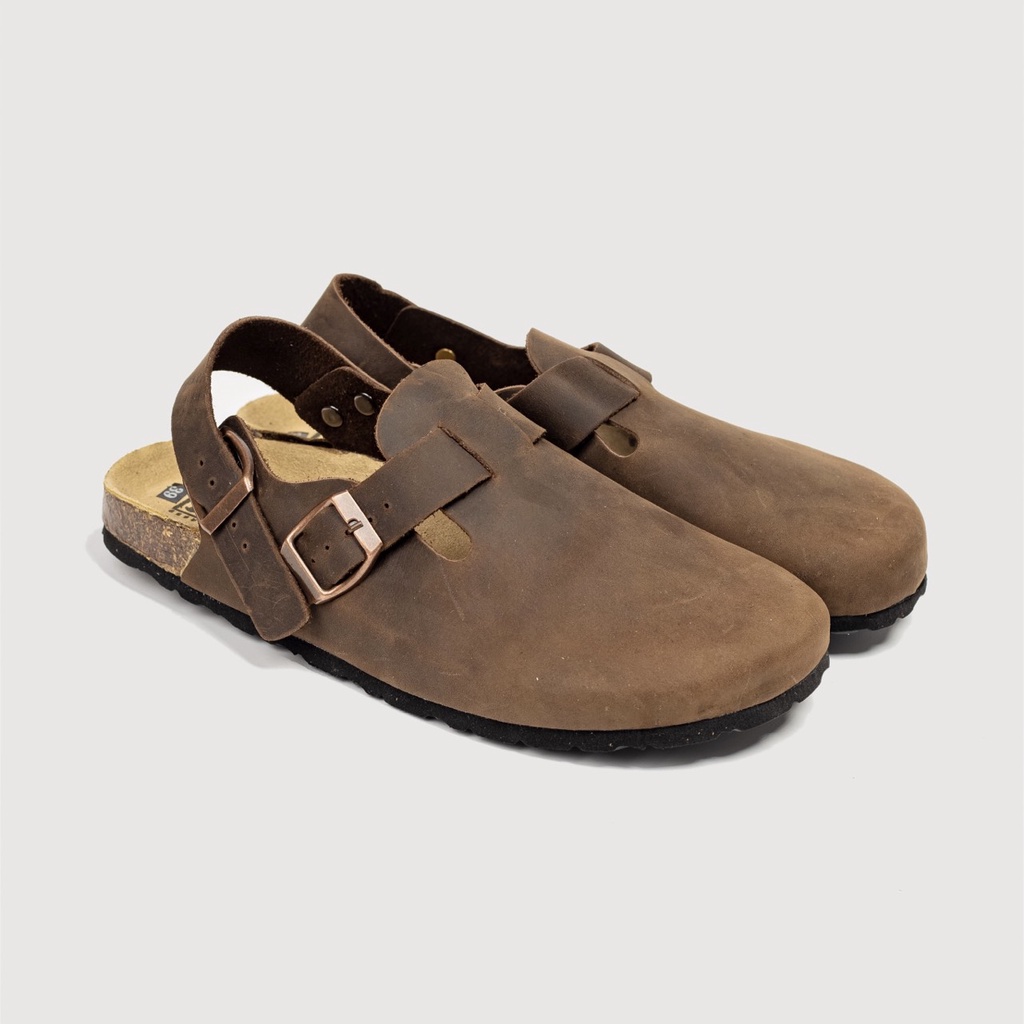- Dép Sục đế trấu da bò Birken Bioline Unisex (Đế trấu) Dép Sục 02