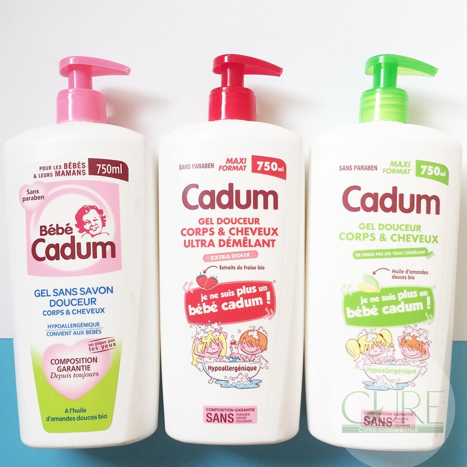 Sữa tắm gội sơ sinh Cadum - 750ml