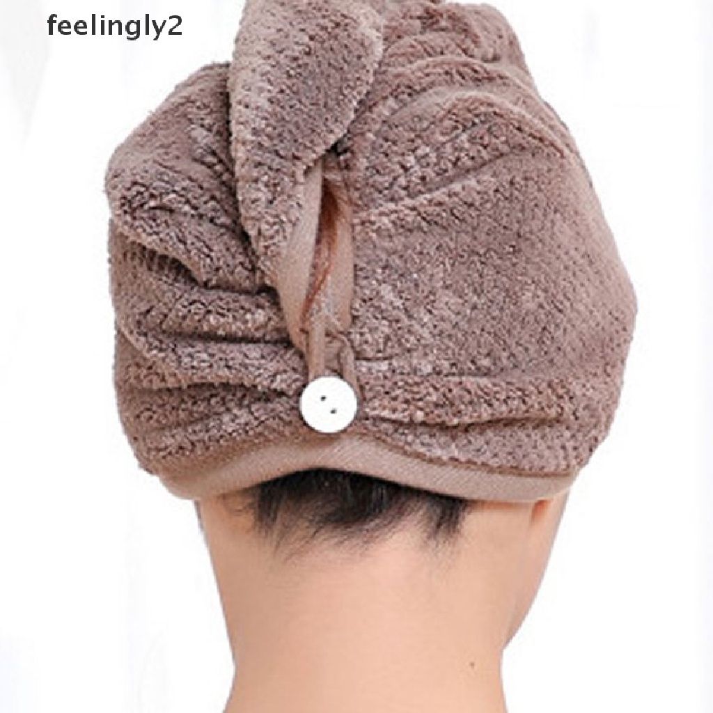 Khăn quấn khô tóc bằng sợi micro nhanh khô tiện dụng