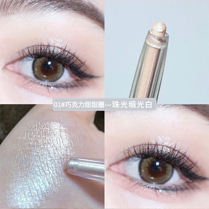 SWEET MINT Bút Nhũ Mắt Bút Sáp Nhũ Tạo điểm Nhấn Quanh Mắt Sweet Mint Dessert Silkworm Eye Shadow Pen