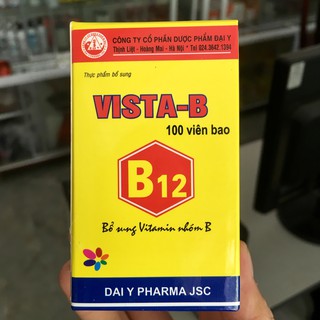VISTA B12 lọ 100 viên bổ sung vitamin nhóm B
