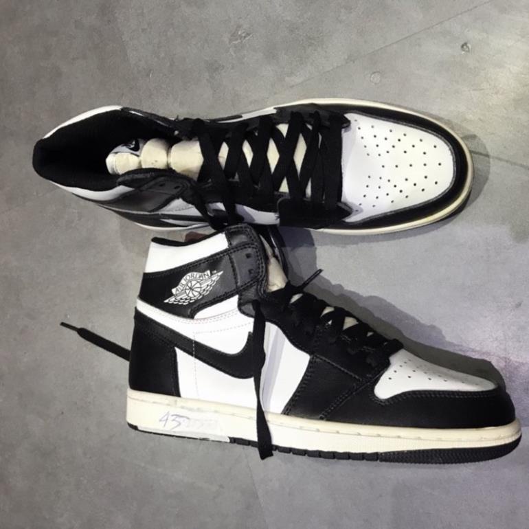 ️🥇 Pass Giày Nike Air Jordan 1 Panda Đen Trắng Cổ Cao (Ảnh thật)