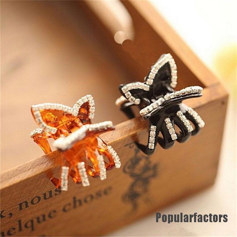 Kẹp tóc nữ hình bướm đính đá duyên dáng thời trang