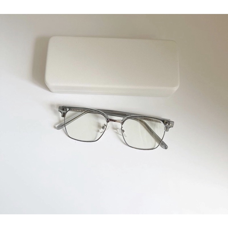 Kính giả cận, Gọng kính cận vuông lõi thép càng dẻo cao cấp 2152 chống ánh sáng xanh, UV400 Jolie eyewear