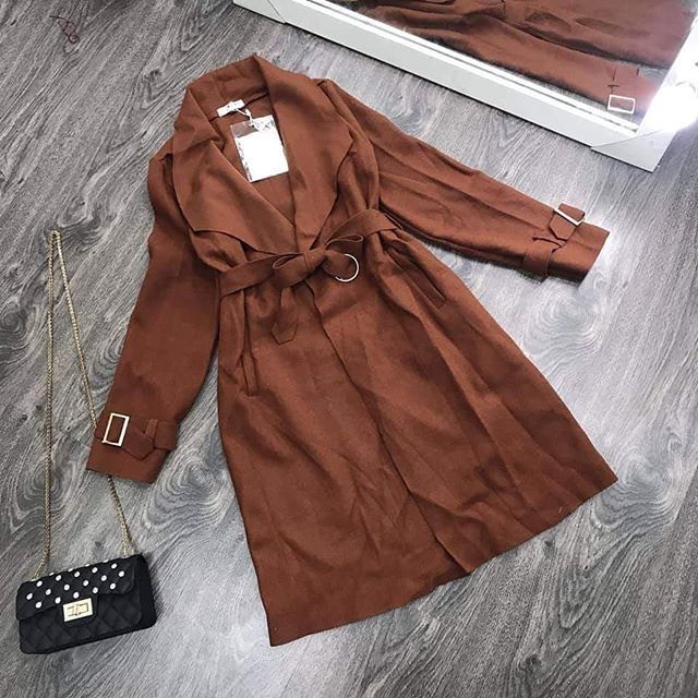 KHOÁC MANTO DA LỘN CỔ VEST