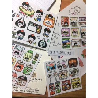 Sticker Cô Bé Bánh Kẹo |bee.decor|*mô tả*