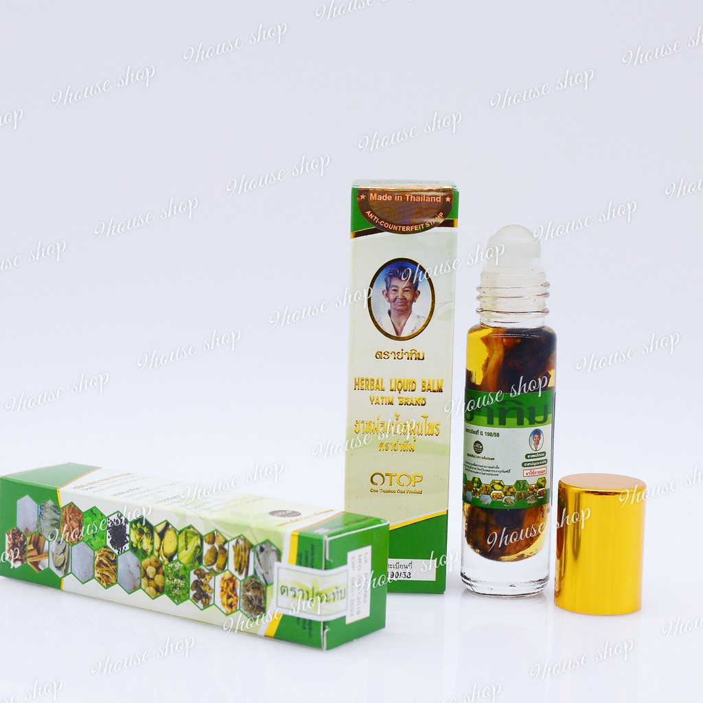 Dầu Nóng 22 Vị Thảo Dược OTOP Herbal Liquid Balm Yatim Brand Thái Lan