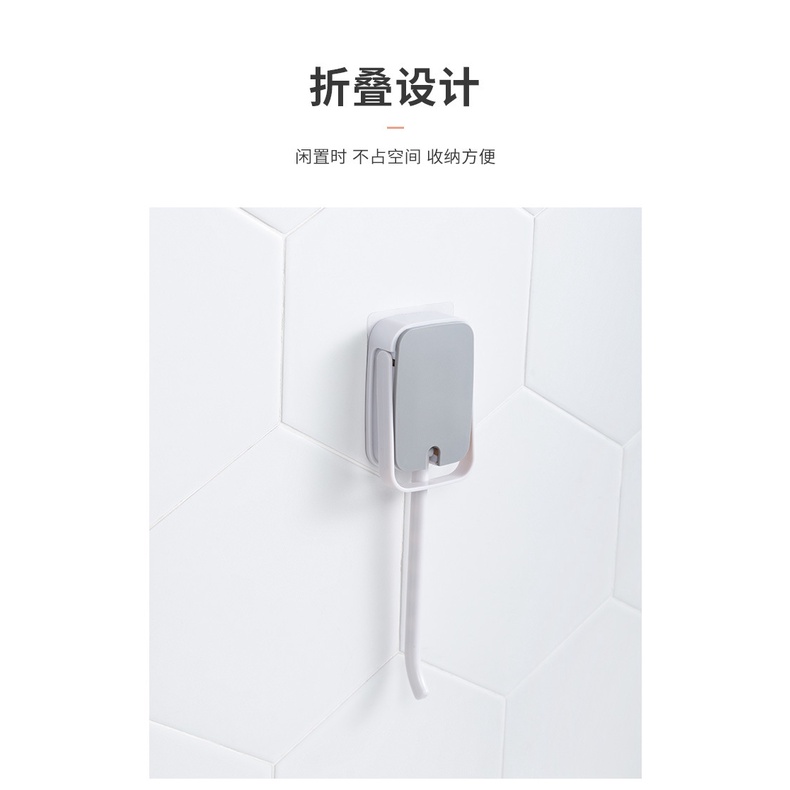 Giá treo móc áo hai hàng hình chữ U có thể gấp lại không cần đục lỗ