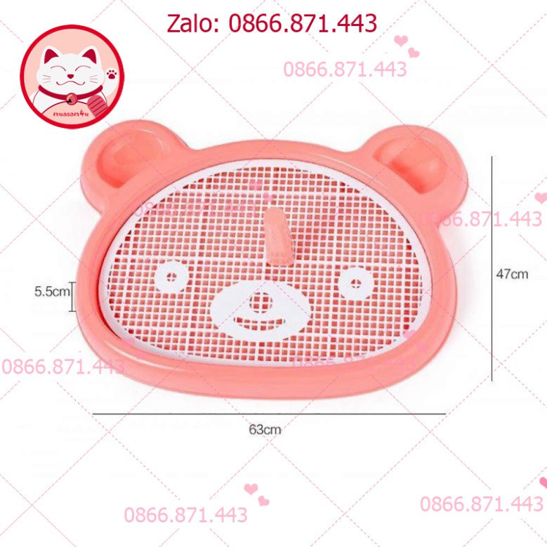 ⚡𝐅𝐑𝐄𝐄𝐒𝐇𝐈𝐏⚡ KHAY VỆ SINH SINH CHÓ MÈO HÌNH MẶT GẤU