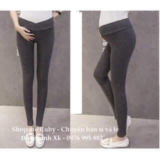 QUẦN LEGGING BẦU CẠP CHÉO RY J.C STUDIO