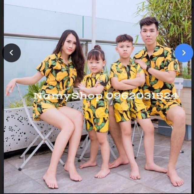 32.Quần áo đồng phục gia đình, ba mẹ con, mẫu hot
