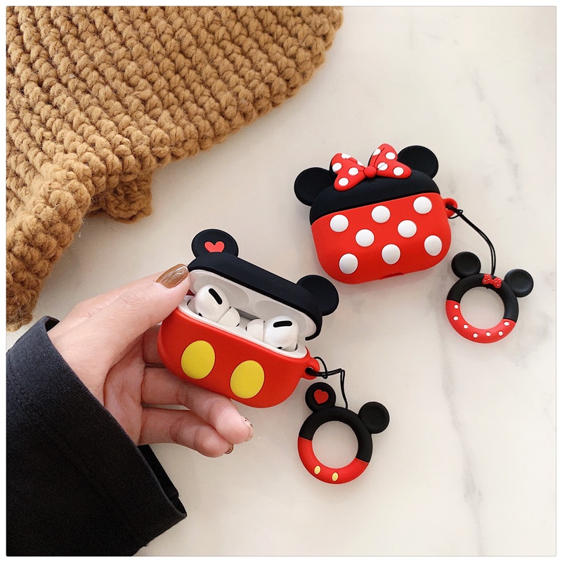 Vỏ bảo vệ hộp sạc tai nghe không dây dễ thương thích hợp cho Airpods 1 2 3 Pro Inpods I12 I7 I12 Pro