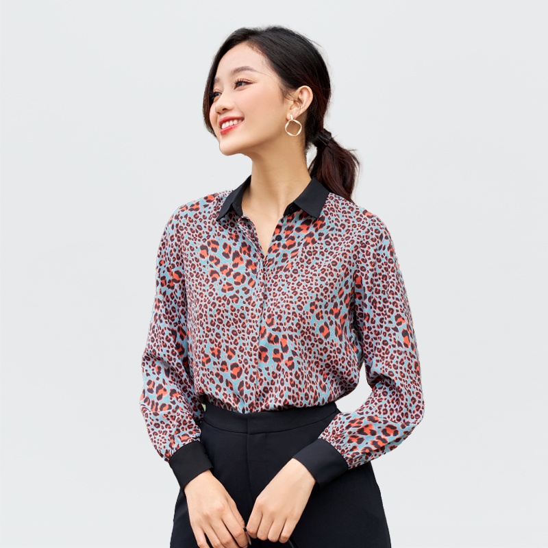 Áo Sơ Mi Nữ Tay Dài Lụa Beo Amanda