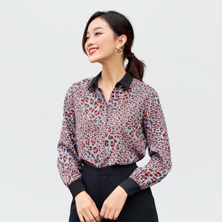 Áo Sơ Mi Nữ Tay Dài Lụa Beo Amanda