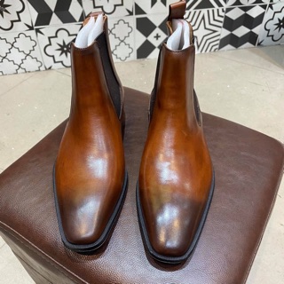 [Ảnh thật] Chelsea Boots Patina