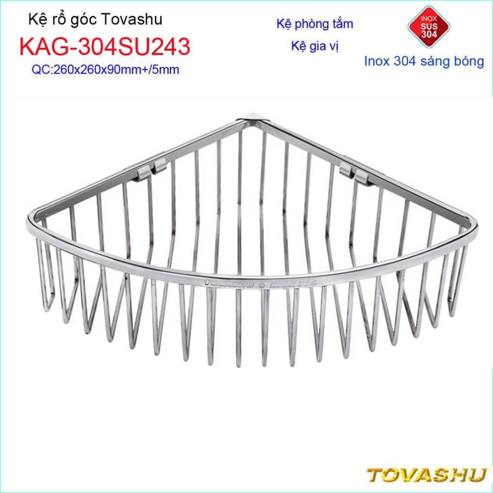 Kệ nhà tắm, kệ đựng xà phòng cao cấp Tovashu, kệ gia vị KAG-304SU243