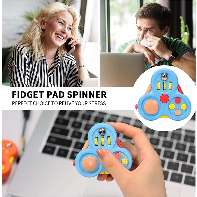(MớI) Con Quay Đồ Chơi Fidget Spinner 4 MàU GiúP GiảM Stress Cho NgườI LớN/Trẻ Em