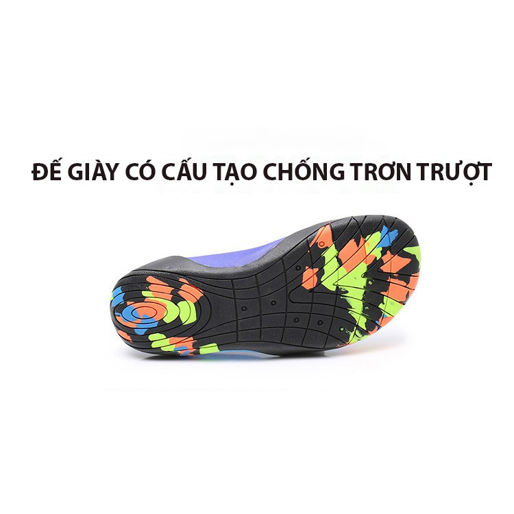 Giày đi biển đi bơi cho trẻ em, chống trơn trượt, bảo vệ chân khỏi vật sắc cạnh, thoát nước tốt- Màu xanh