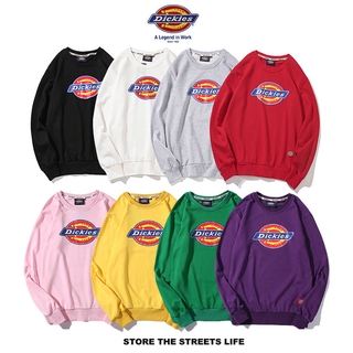 Áo Sweater Cotton In Logo Dickies Kiểu Nhật Bản Cá Tính