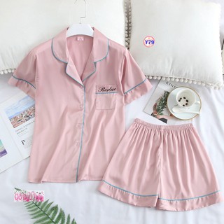 Pijama Lụa Cộc Tay Cao Cấp Y79