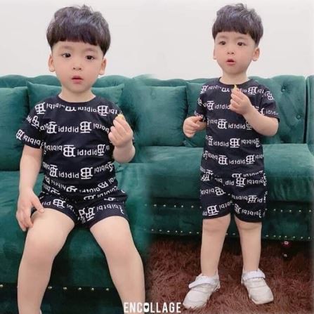 Bộ cộc tay chữ BT cho bé