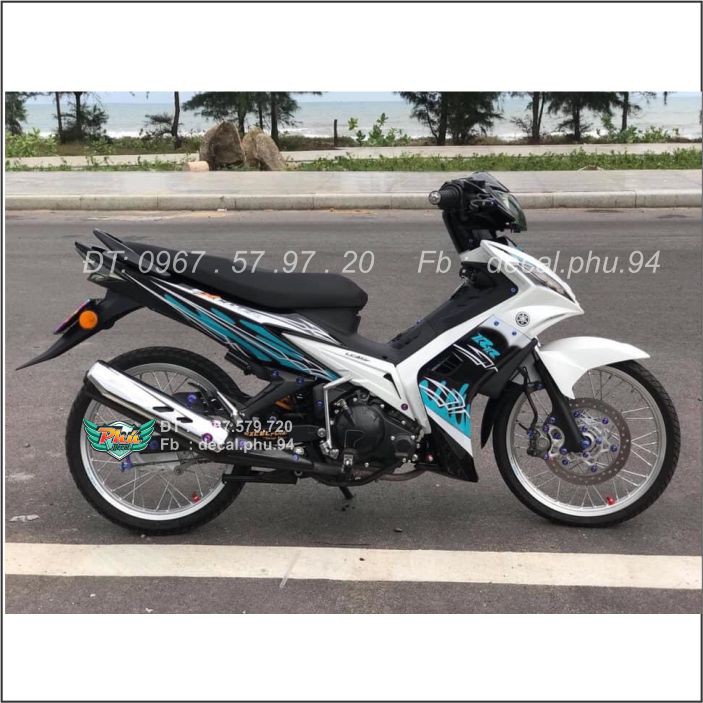 Tem rời Exciter 135 2010 xanh Trắng (B)