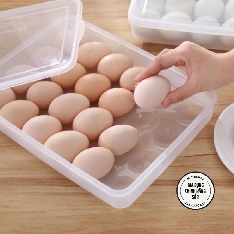 Hộp Đựng Trứng 24 Quả Tiện Lợi Có Nắp Đậy Nhựa Việt Nhật Cao Cấp - MS6786