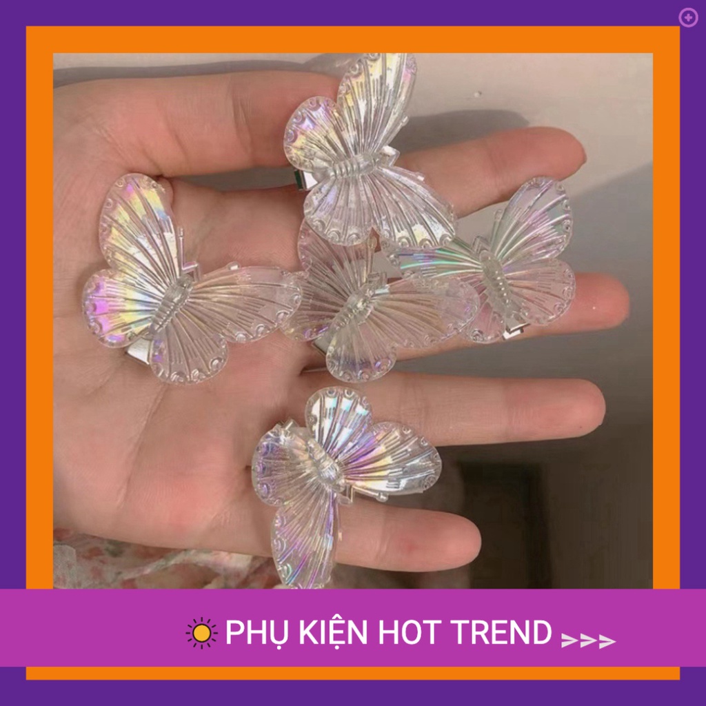 [SIÊU RẺ]Kẹp tóc nhí bươm bướm hologram , kẹp mái phong cách mới korea nữ tính  dễ thương