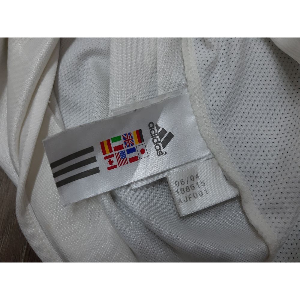 Áo đấu Real Madrid 2004-2005 home shirt jersey white cầu thủ bóng đá