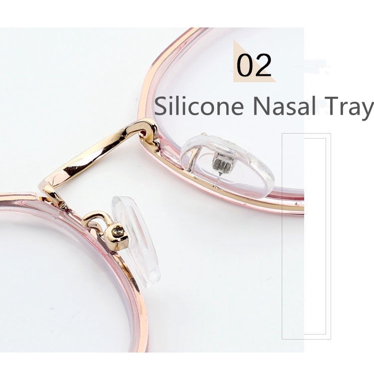 Mắt Kính Gọng Nhựa Kim Loại Chống Ánh Sáng Xanh Hình Tai Mèo Thời Trang