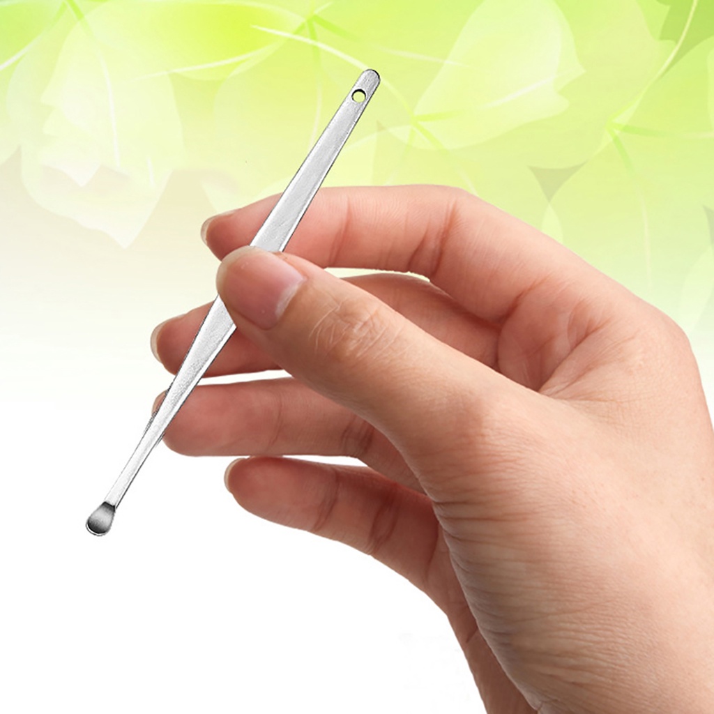 ●Bộ 5 Dụng Cụ Lấy Ráy Tai Dạng Xoắn Ốc Bằng Thép Không Gỉ Kèm Hộp Đựng