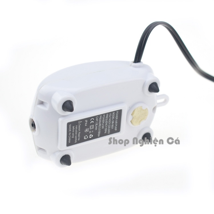 Máy sủi oxy mini siêu êm 1 vòi Máy sục oxy bể cá độ ồn thấp Thiết kế đẹp